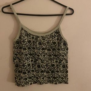 Brandy Melville rare skull detail tank